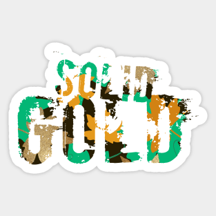 Solid Gold Sticker